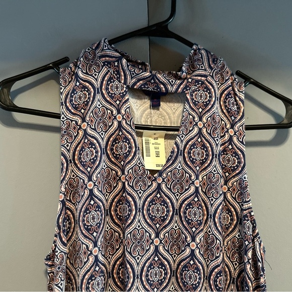 Aeropostale - Sleeveless Patterned Halter Mini Dress (Size M) - Picture 5 of 14